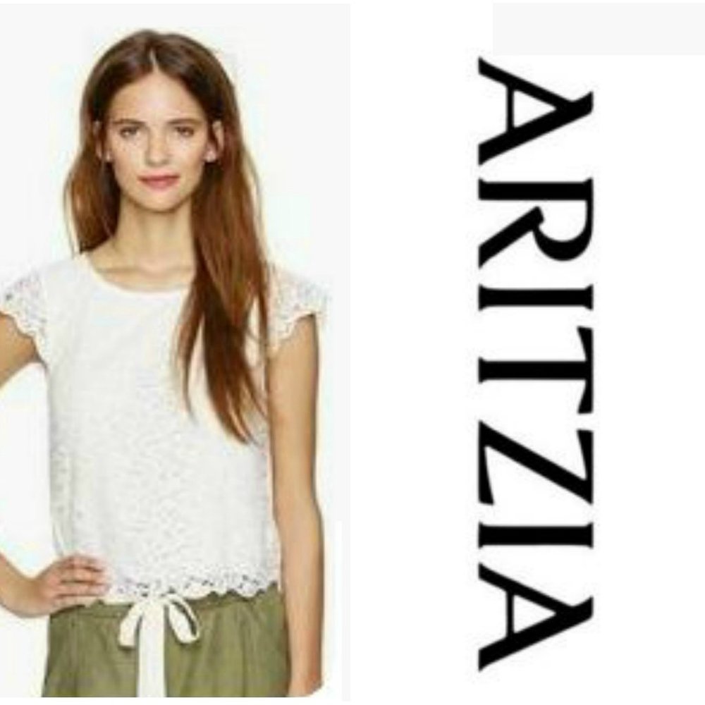 NWT Aritzia Talula Lace Eyelet Top